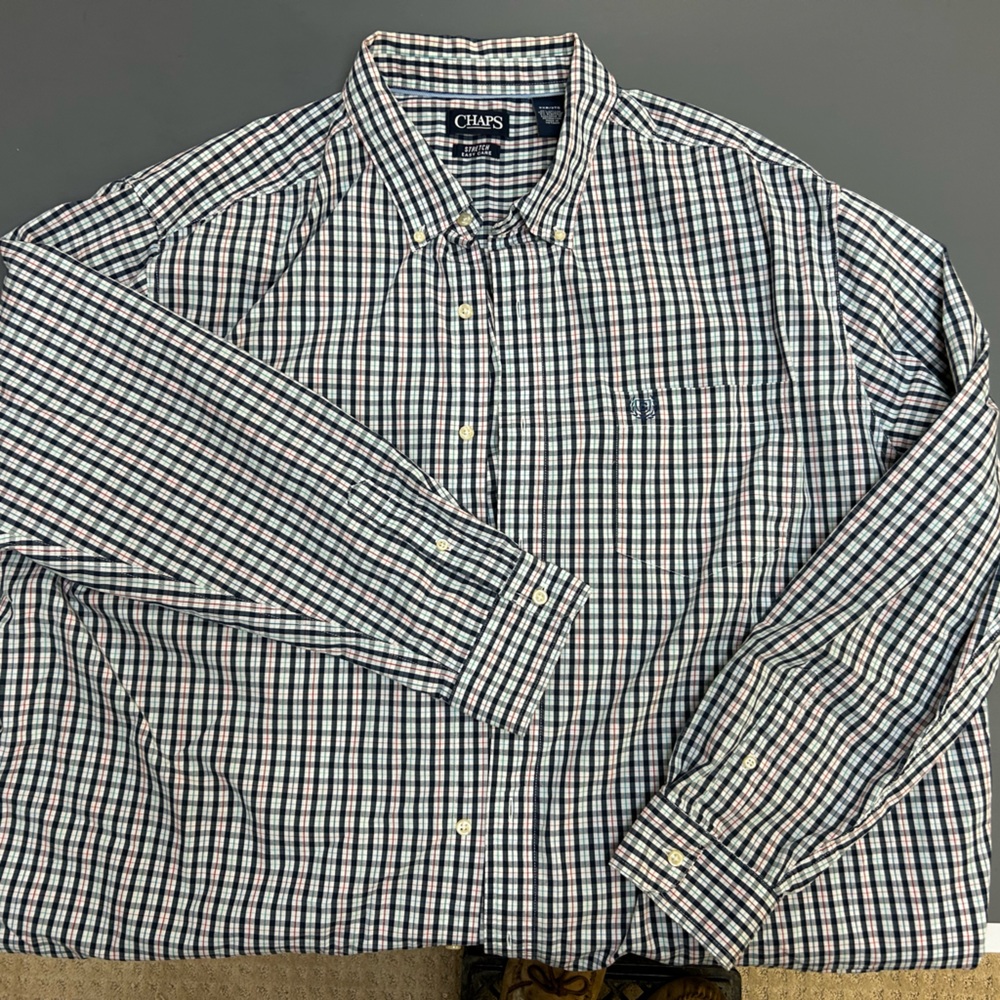 Men’s long sleeve Chaps dress shirt 3XL